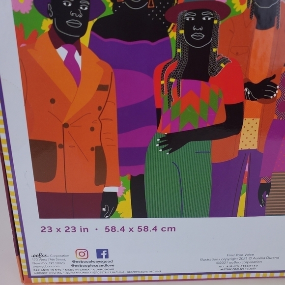 EEBOO puzzle 1000 piece Find your voice puzzle 23 x 23 in New never used - Picture 6 of 12